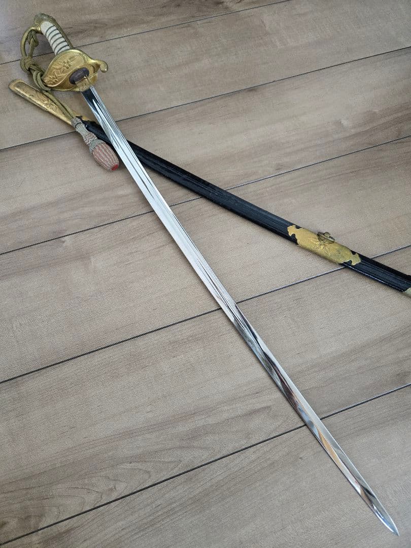 実物　日本海軍　士官用儀礼長剣(模造刀身)　刀緒付き