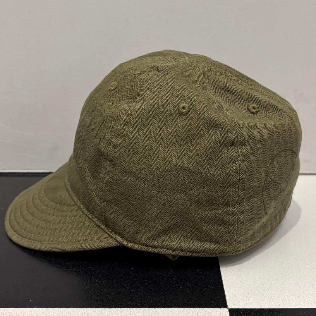 美品 RRL HBT ヘリンボーン ツイル ミリタリー ワーク キャップ M
