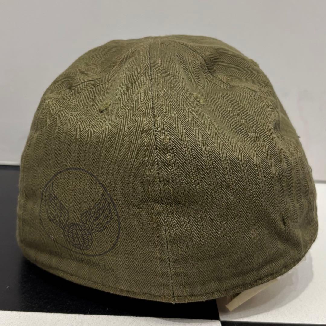 美品 RRL HBT ヘリンボーン ツイル ミリタリー ワーク キャップ M
