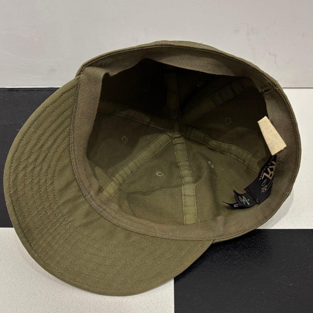 美品 RRL HBT ヘリンボーン ツイル ミリタリー ワーク キャップ M