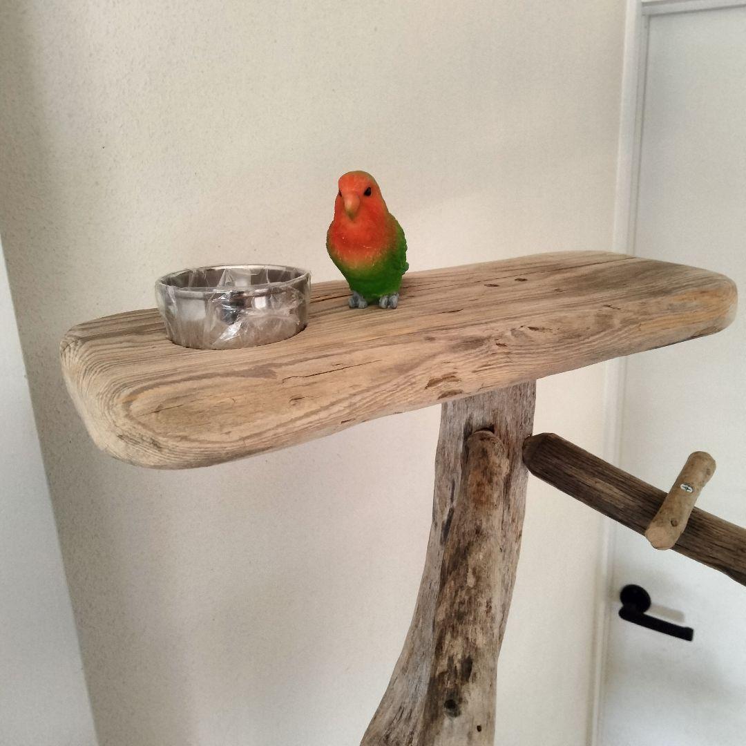 ことり バードアスレチックジム大型 天然木 自然木 流木 止まり木 インコ