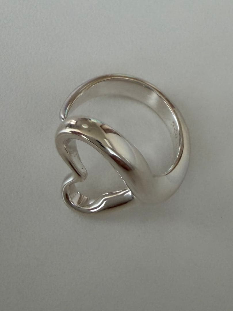 ティファニー Tiffany&Co オープンハート シルバー リング