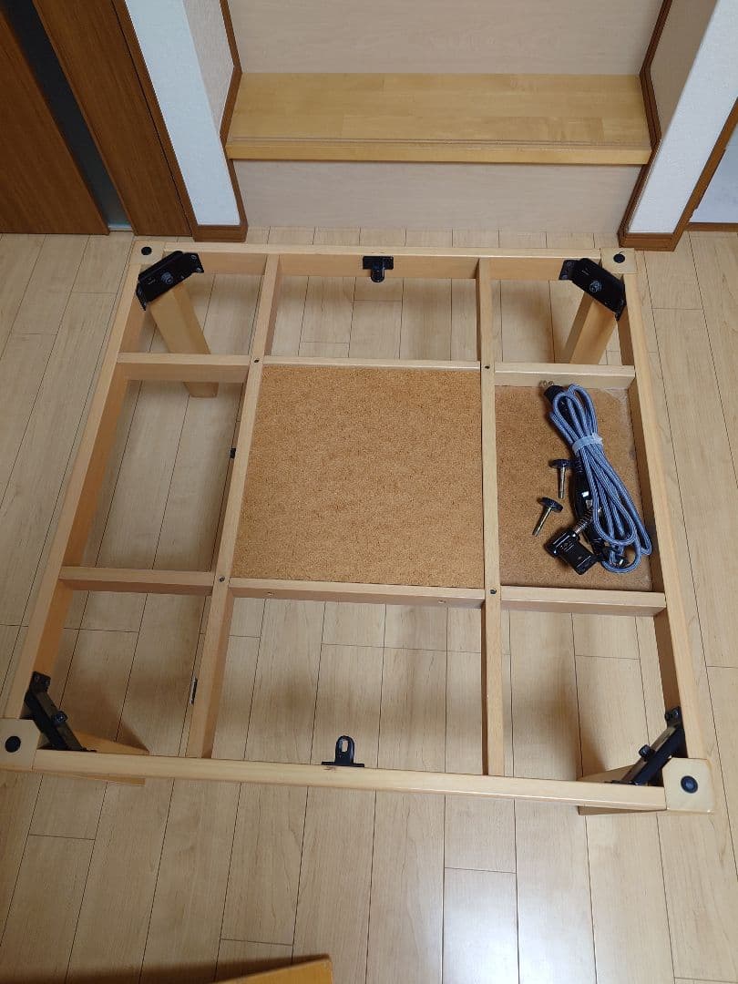 無印良品 こたつにもなるローテーブル MK-758 ニトリこたつ布団のおまけつき