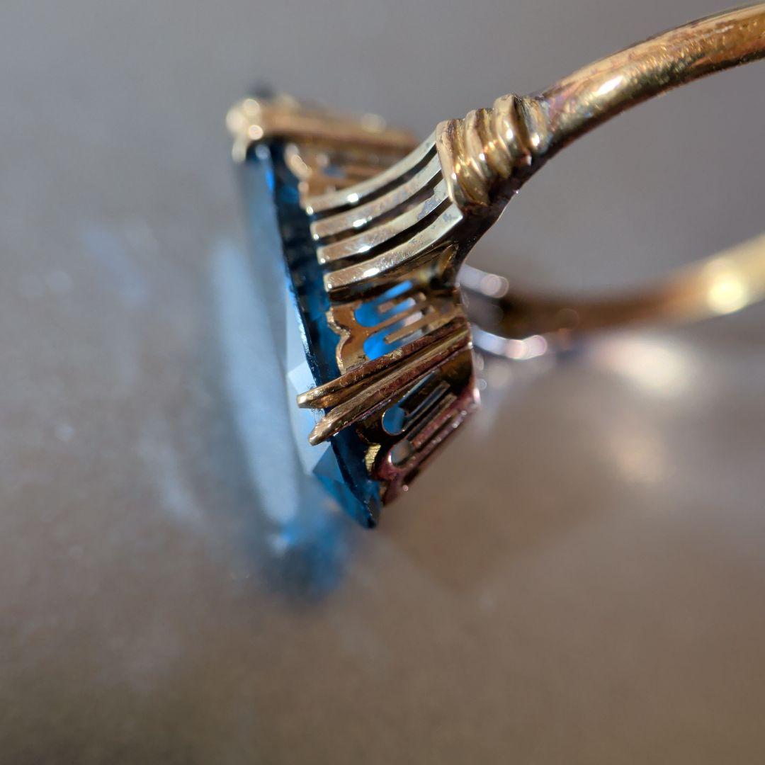 リング　K18　ブルー　3.30g