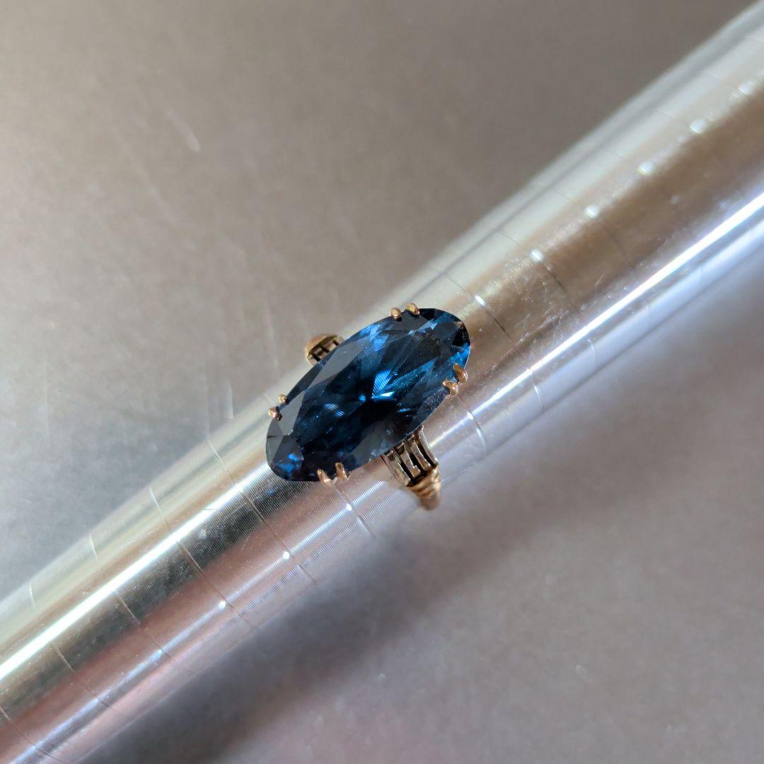 リング　K18　ブルー　3.30g