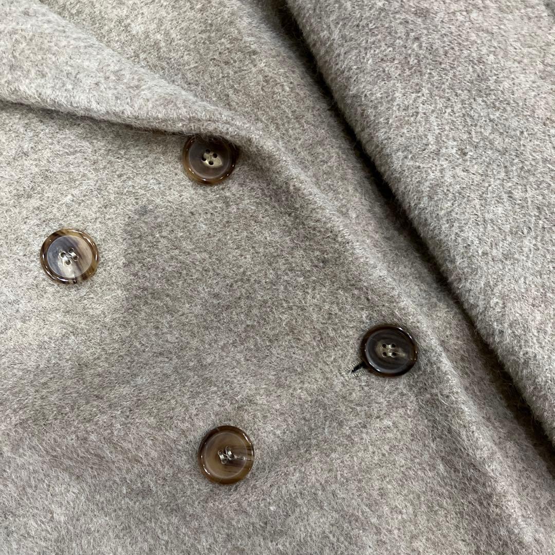 s`MAXMARA エスマックスマーラ　アルパカ混コート 40 グレージュ