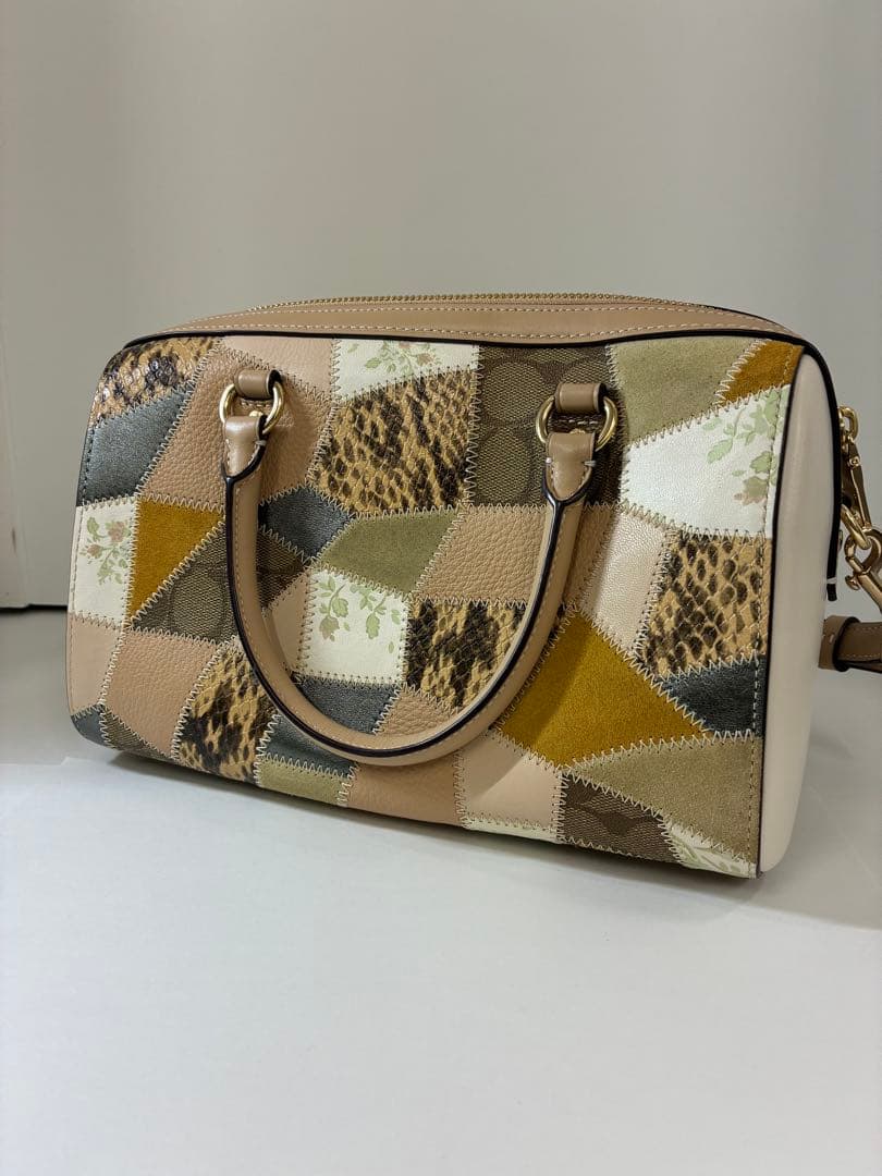 COACH コーチ 2WAYミニボストンバッグ パッチワーク