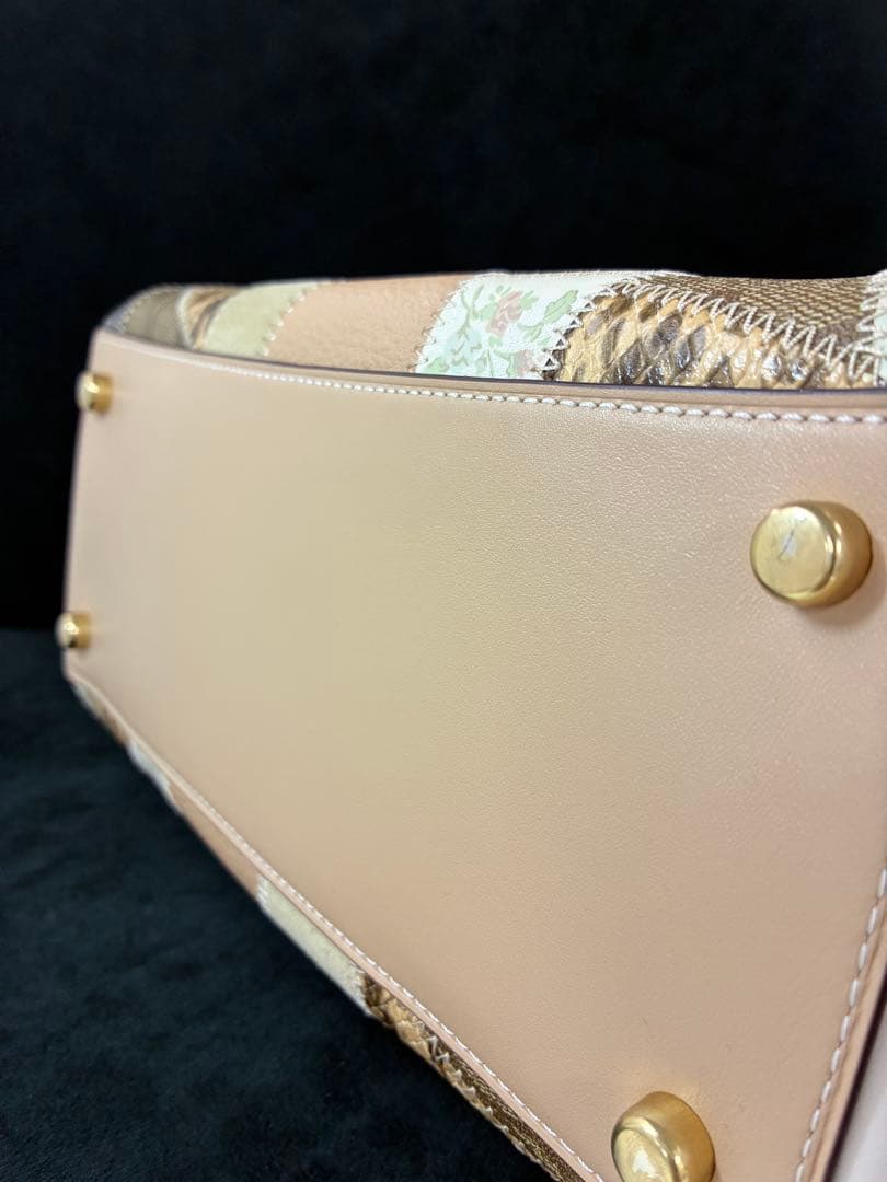 COACH コーチ 2WAYミニボストンバッグ パッチワーク