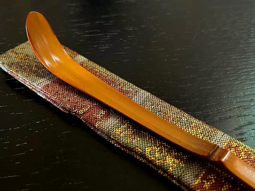 裏千家11代家元 玄々斎精中宗室 自作茶杓/ 銘 窓鶯 /黒田正玄 下削り