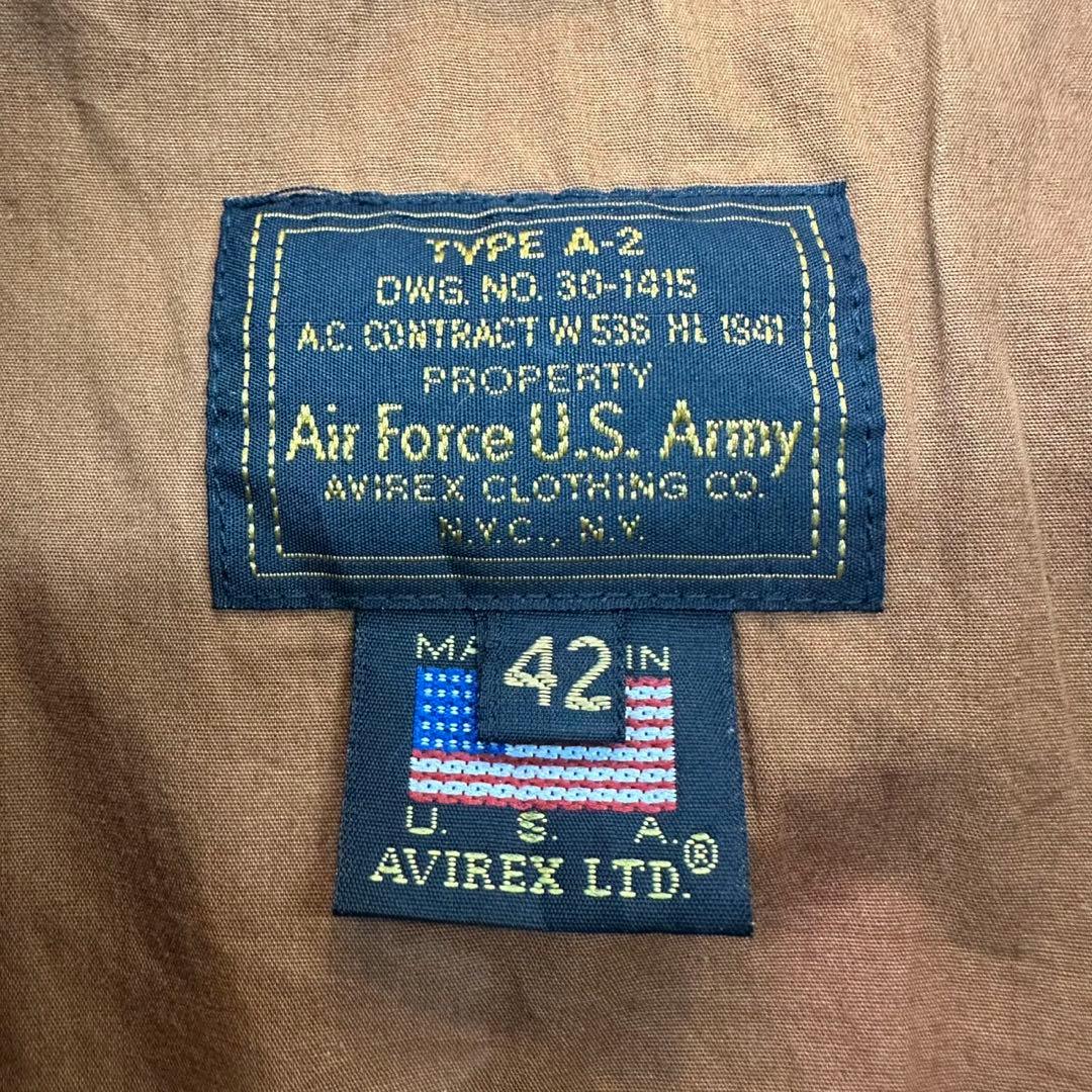 AVIREX A-2 アヴィレックス フライト レザージャケット US ARMY