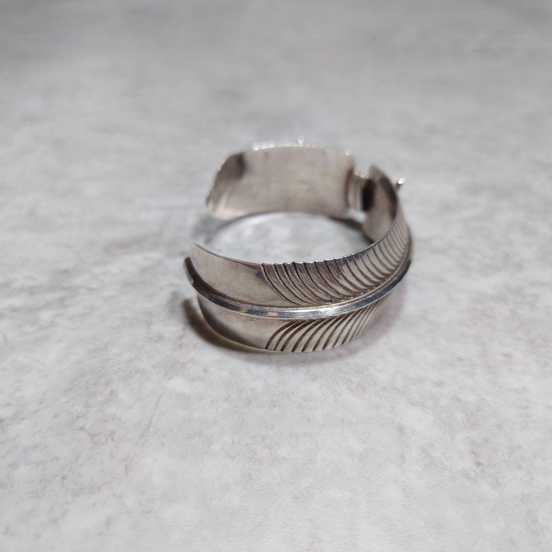 NAVAJO ナバホ族 フェザーバングル SILVER925