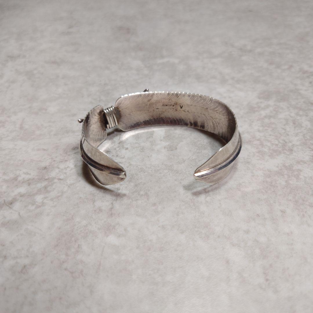 NAVAJO ナバホ族 フェザーバングル SILVER925