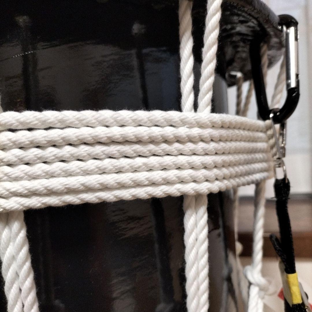 担ぎ太鼓　　和太鼓 　天然皮革　ストラップ付き　中古品⑩