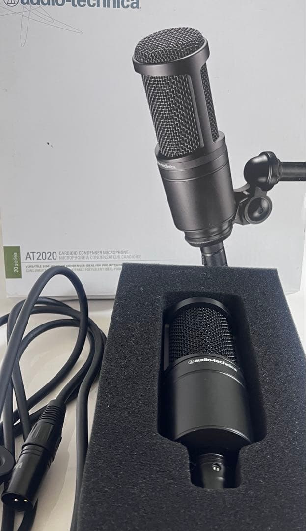 【ほぼ未使用】AT2020 / オーディオテクニカ/コンデンサーマイク