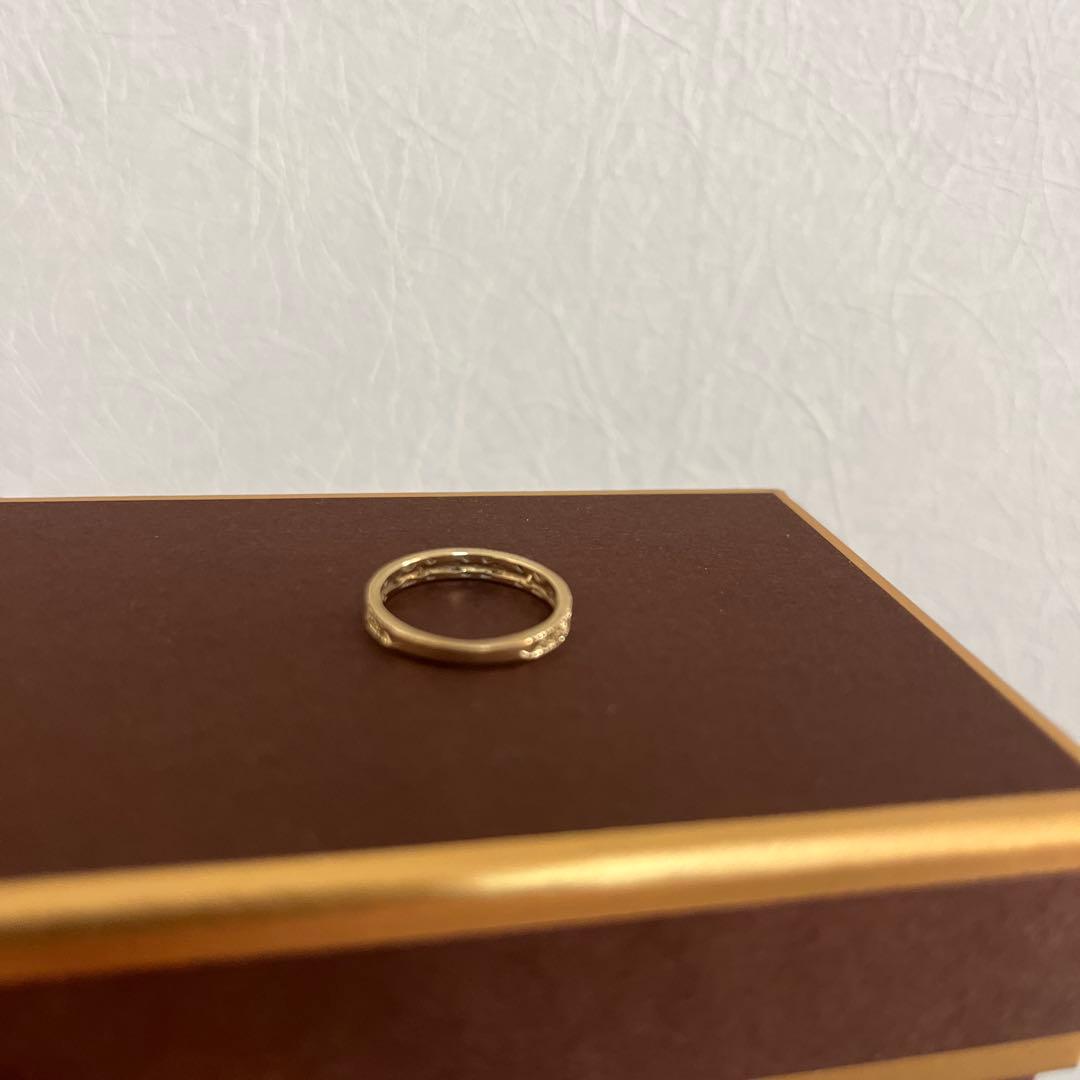 いろいろ〜⭐︎アガット　agat リーフ柄リング　K10 8号