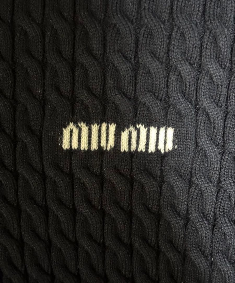 正規品 miu miu ケーブルニット ポロシャツ IVE ウォニョン着用