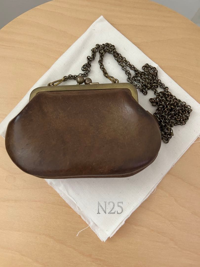 N25がま口財布 チェーン付き