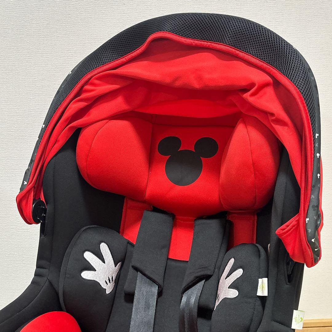 極美品　ターンシート ミッキーマウス チャイルドシート ISOFIX 西松屋限定