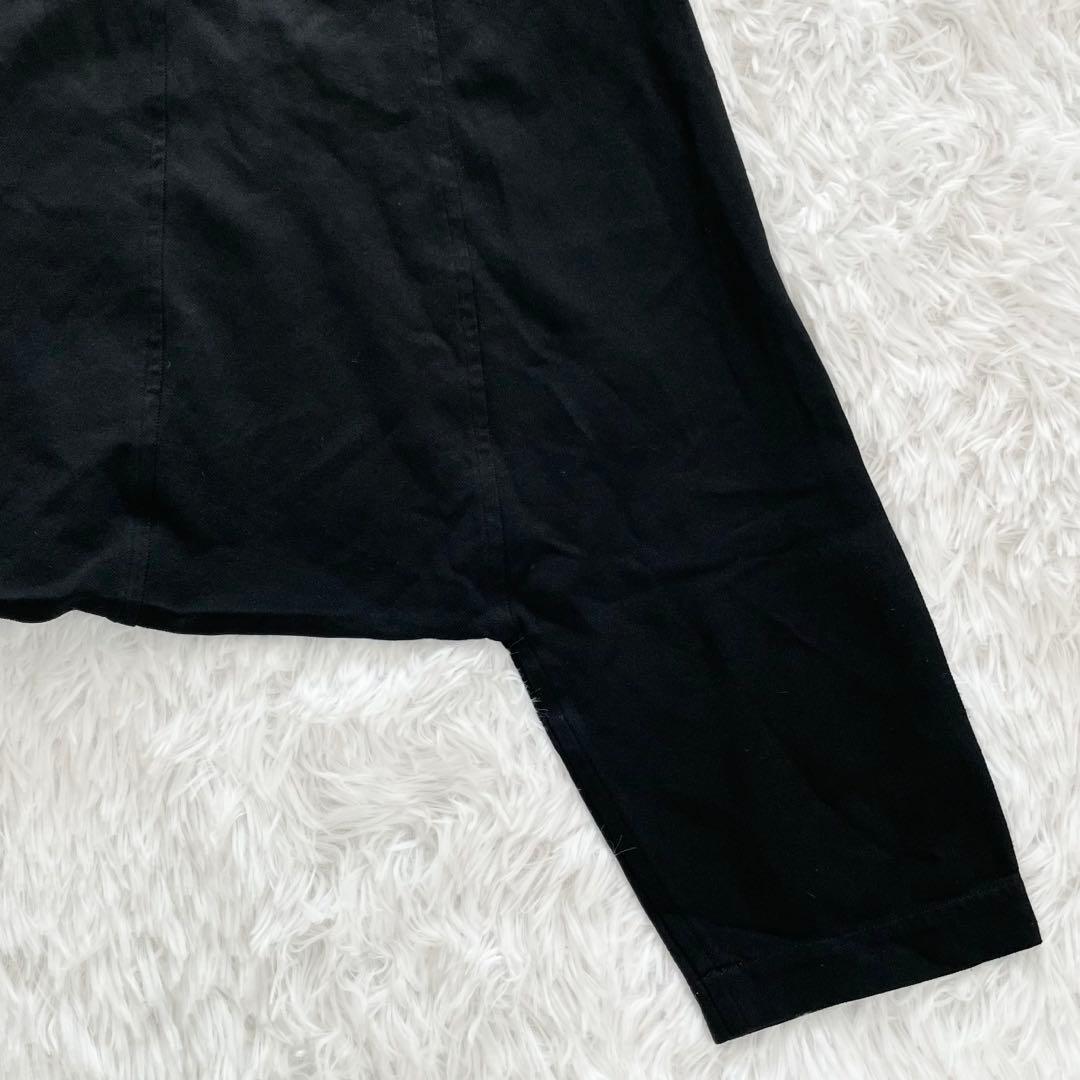 コムデギャルソン　サルエルパンツ・ロング・ペンギン・製品染め・エステルギャバ