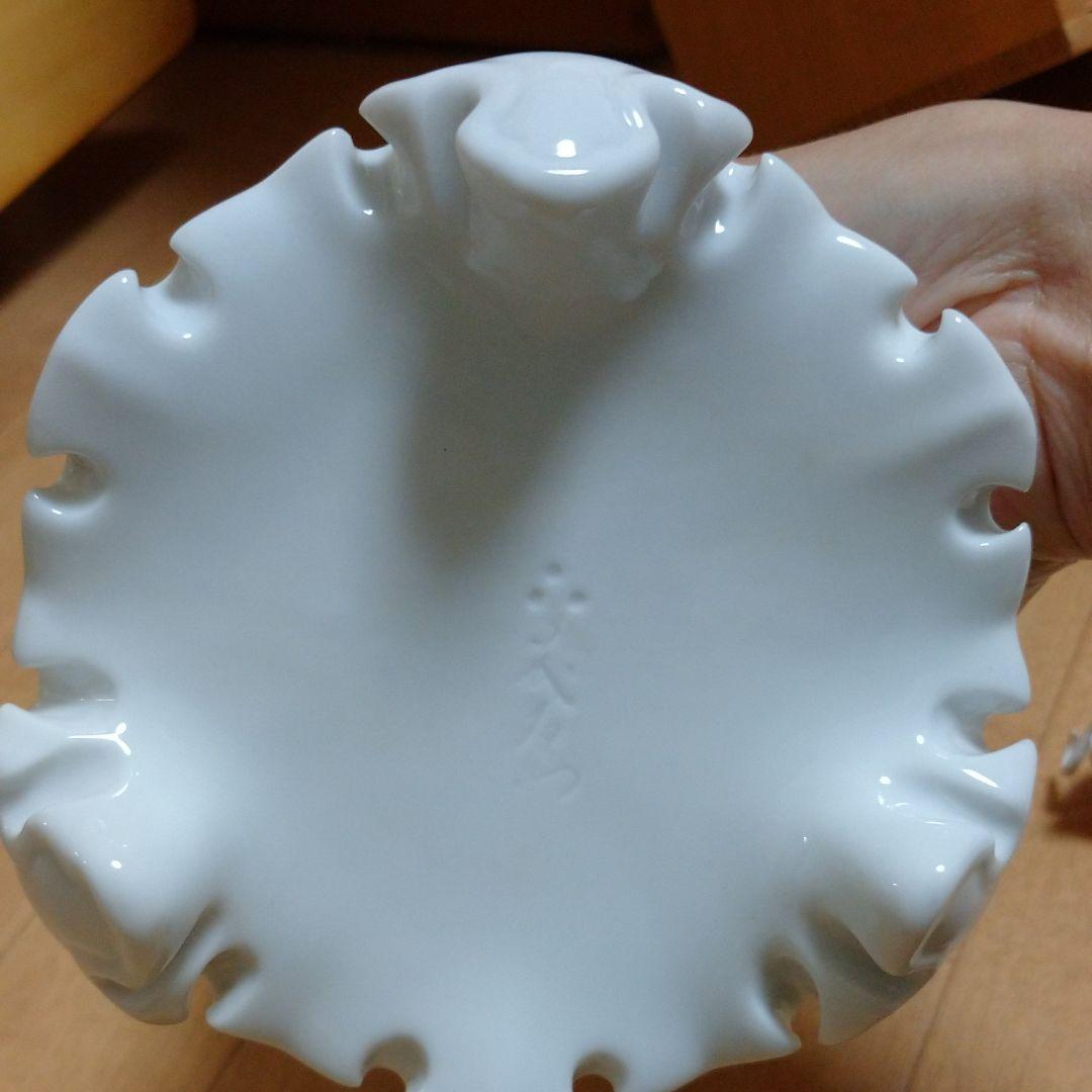 白磁 篭目透彫り唐草耳香炉★15代 中里茂右衛門