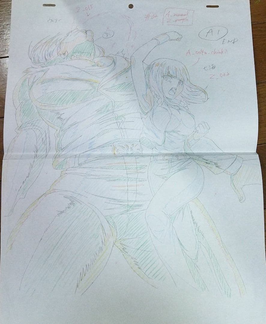 ダンガンロンパ　直筆原画　作画　大判　七海
