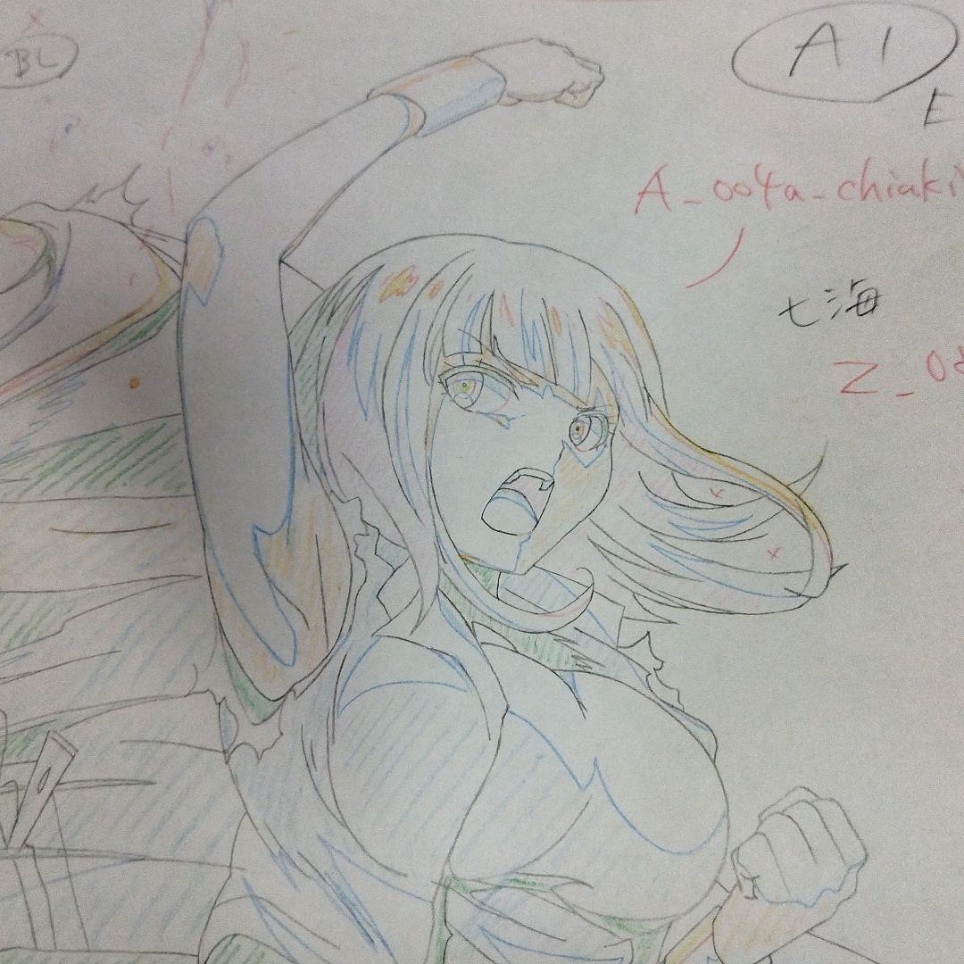 ダンガンロンパ　直筆原画　作画　大判　七海