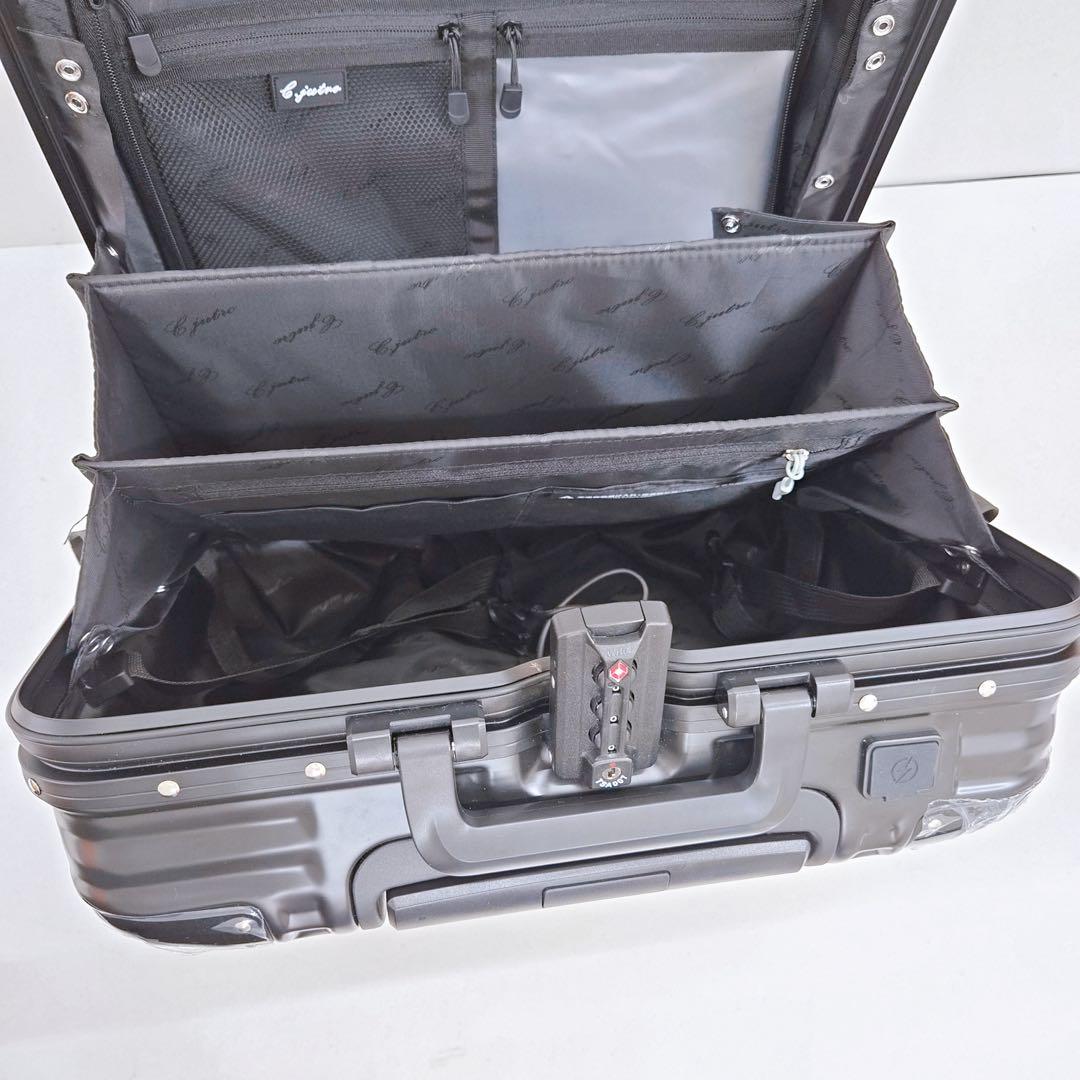 C.JUTRO スーツケース 黒 ブラック Miniサイズ 機内持ち込み可