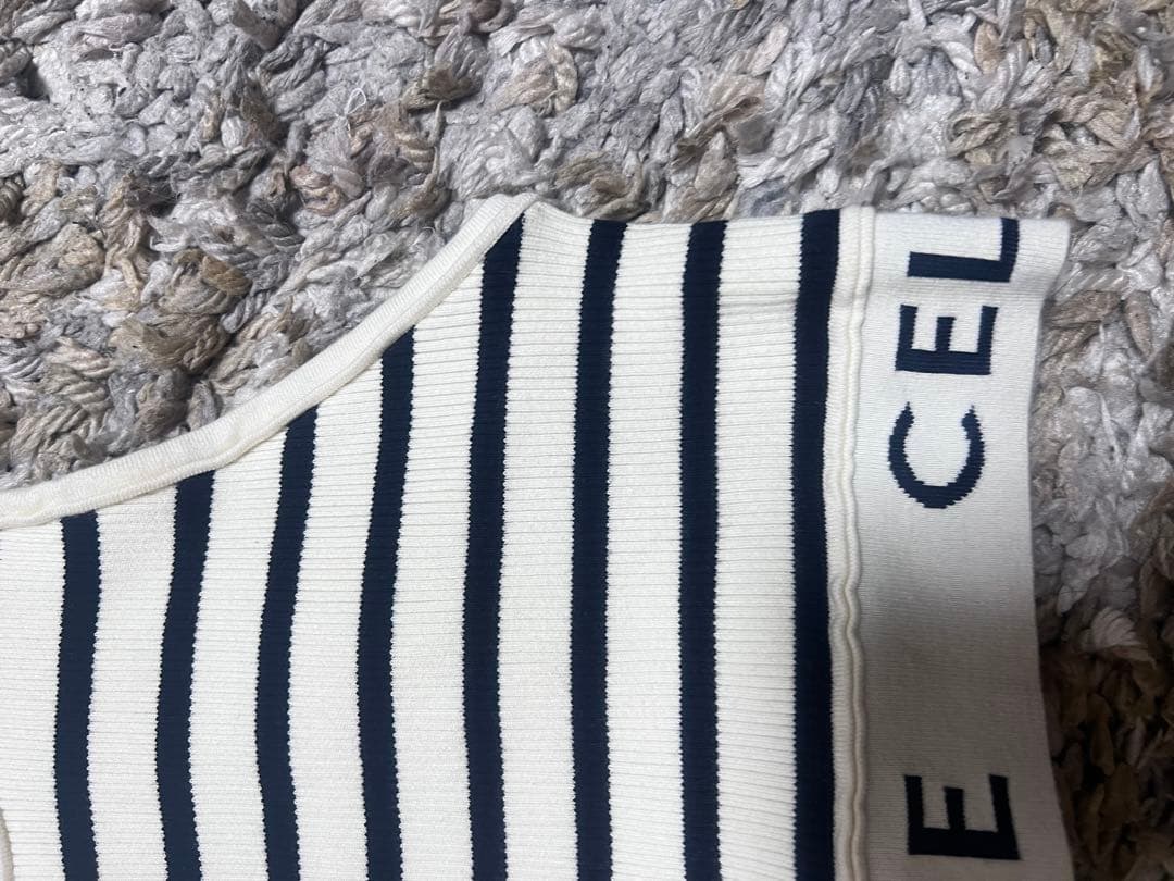 CELINE ストライプ タンクトップ
