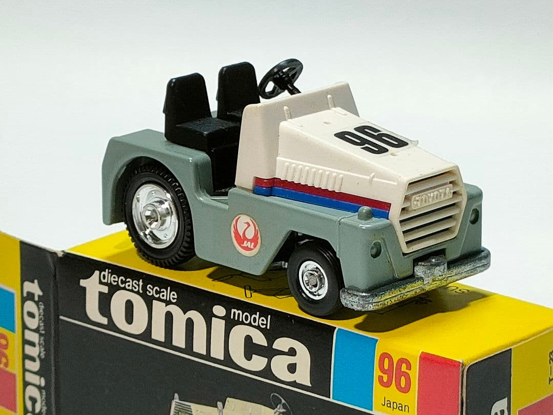 黒箱トミカ96 JAL日本航空コンテナ牽引車+100 JAL日本航空コンテナ