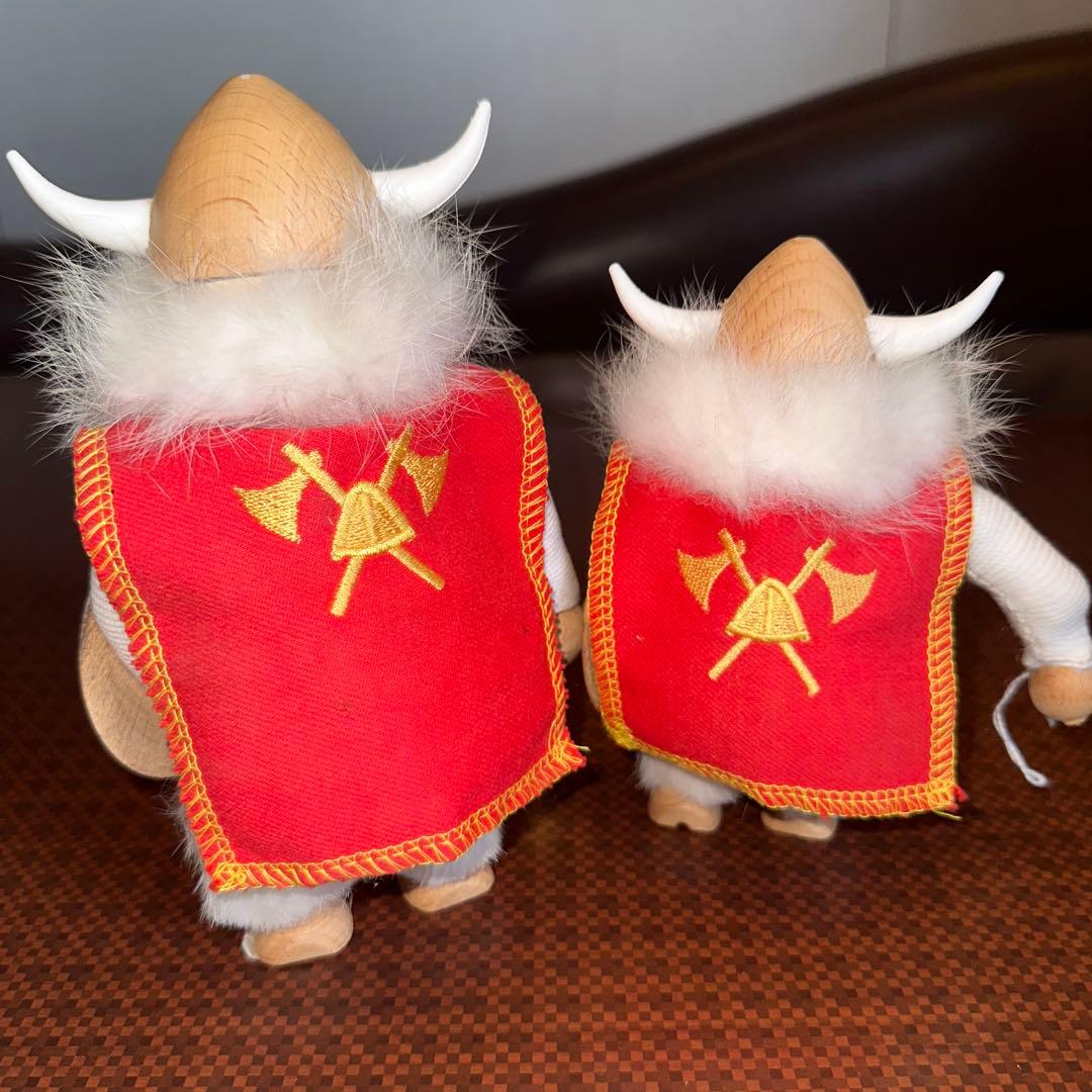 北欧 60's ノギンス チーク材 バイキング ペアセット 美品 紋章