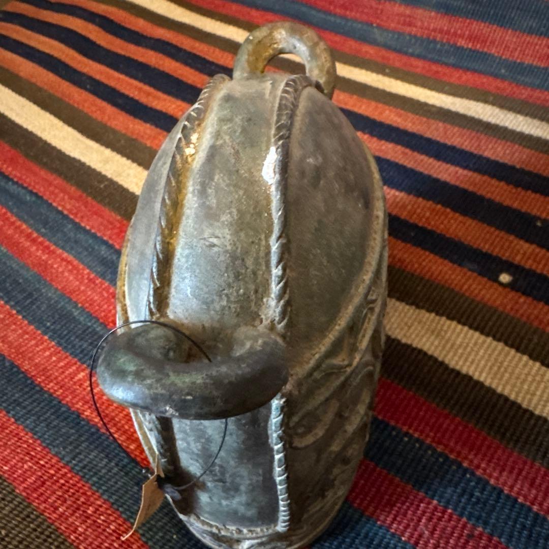 インド教具銅吊るし鐘Ｌ