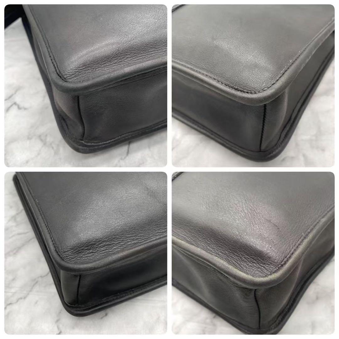 コーチ　オールドコーチ　ビジネスバッグ　レザー　ブラック　301