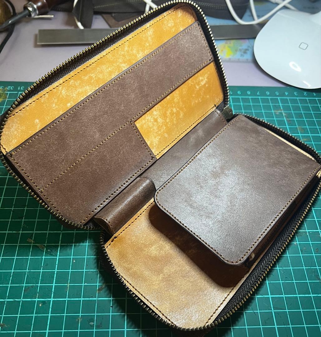 そ*ー様 プエブロ　ラウンドジップペンケース　（検 野原工芸　工房楔　こぶた　D