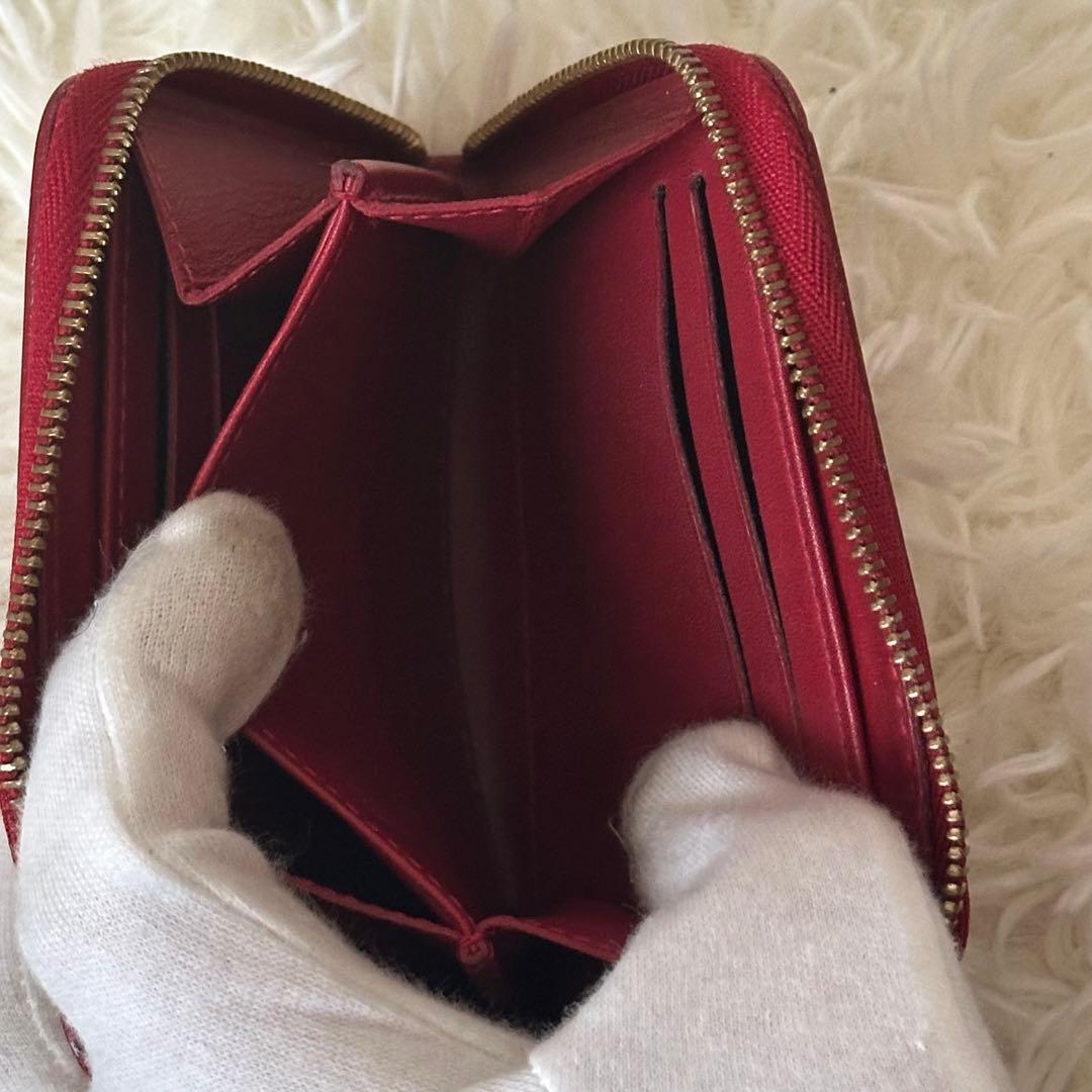 ✨️美品✨️ ルイヴィトン ヴェルニ モノグラム ケース 光沢 レザー 赤