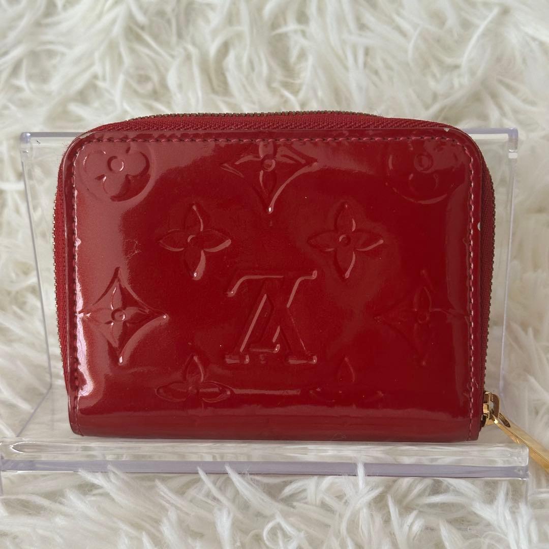 ✨️美品✨️ ルイヴィトン ヴェルニ モノグラム ケース 光沢 レザー 赤