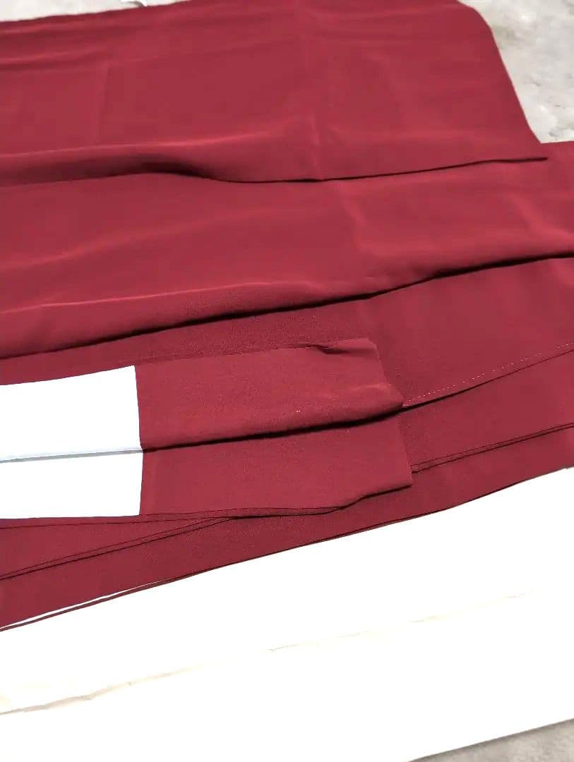 振り袖赤無地仕立て上がり