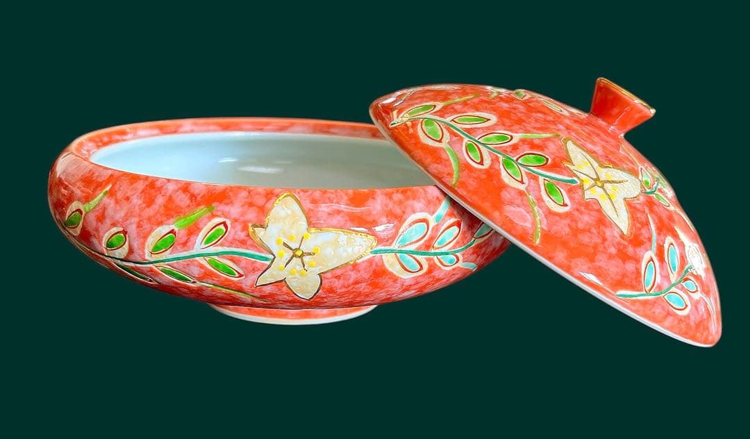 有田焼・陶器製菓子器（1個）六角皿（2枚）3点セット