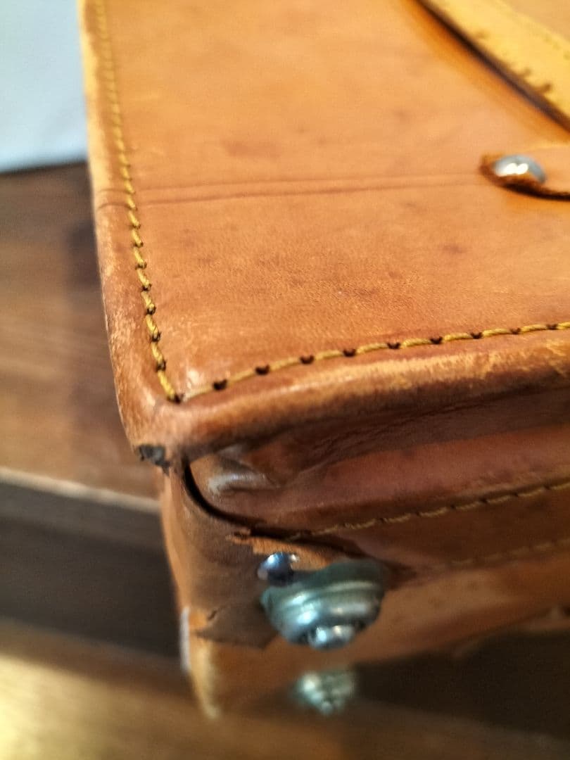 本革　レザー トランクケース 旅行カバン amie