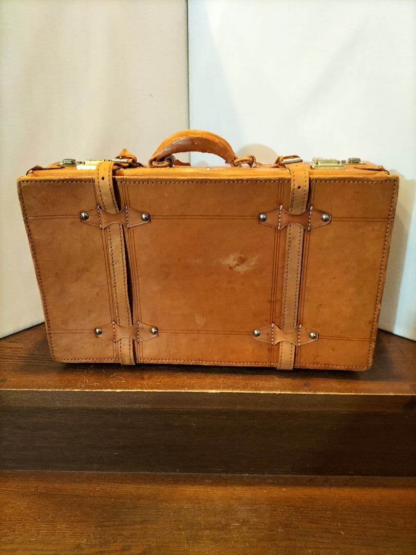 本革　レザー トランクケース 旅行カバン amie