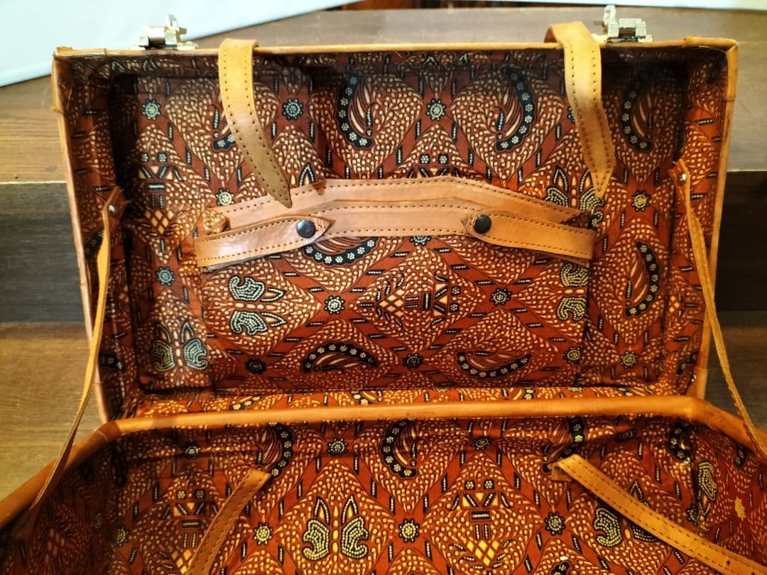 本革　レザー トランクケース 旅行カバン amie