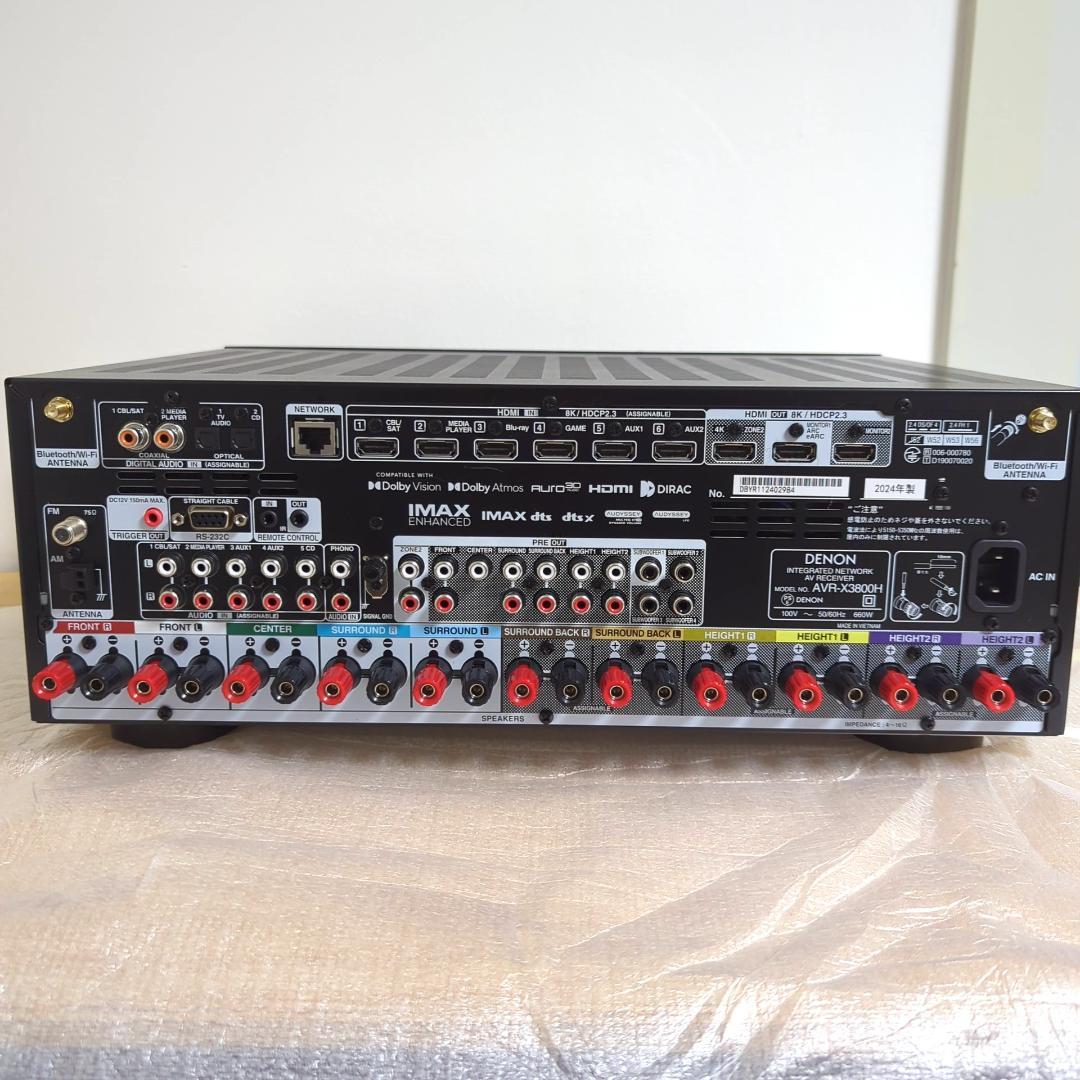 DENON AVR-X3800H AVアンプ 完動美品 メーカー完全修理済み