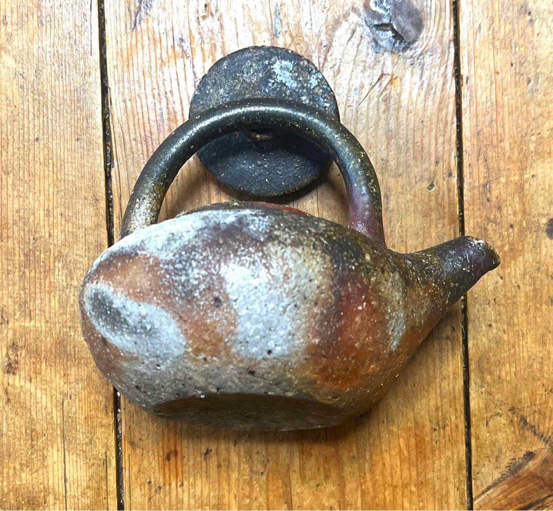 燗瓶　備前焼　閑山作