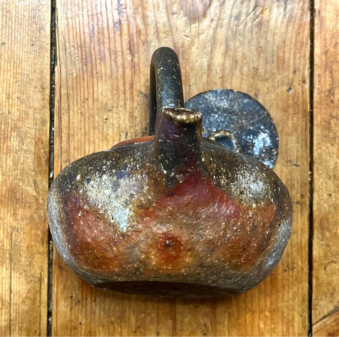 燗瓶　備前焼　閑山作