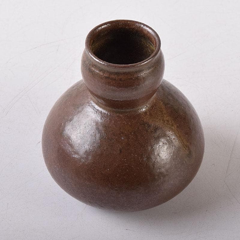 茶道具　笹田有祥作　模玉津島　中興名物写　瓢箪形　茶入　共箱　V　7851