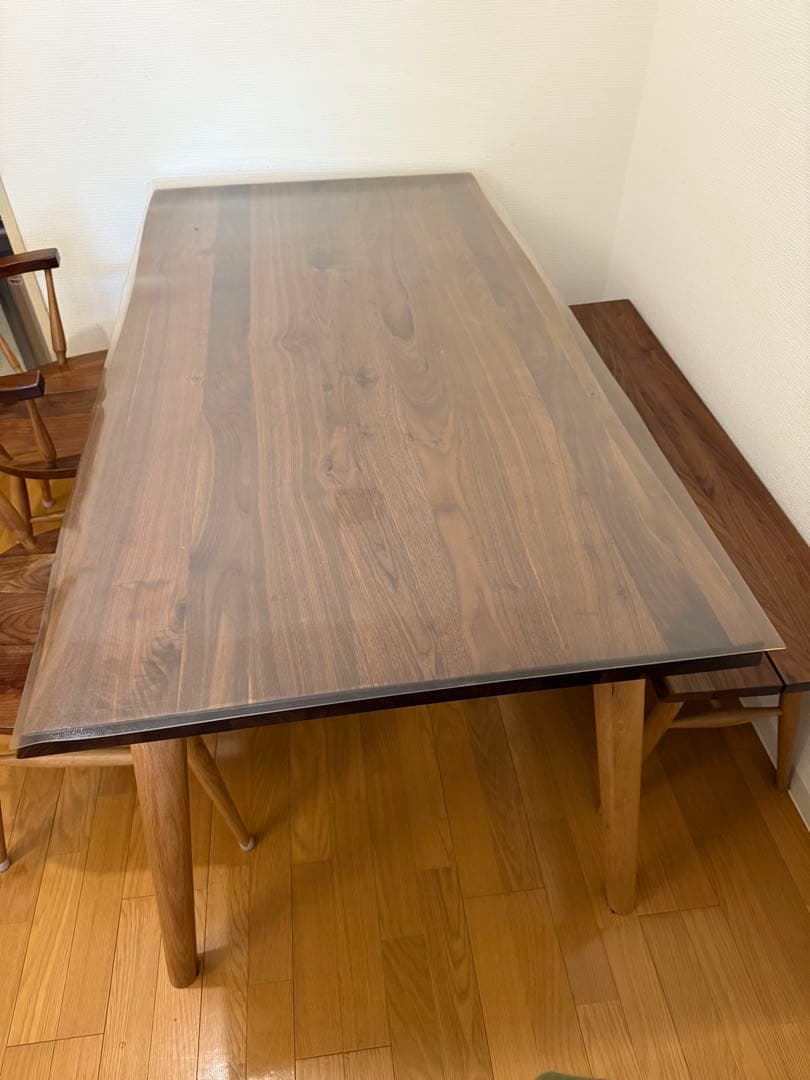 オーク　天然木材ダイニングテーブル　セット