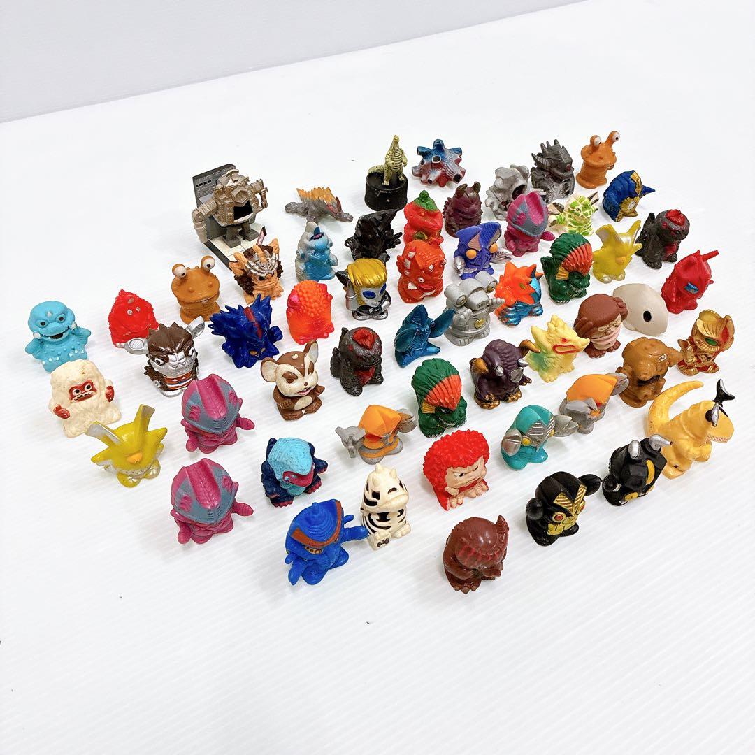 ウルトラ怪獣 指人形 まとめ売り 大量 ソフビ ミニフィギュア等 セット 55体