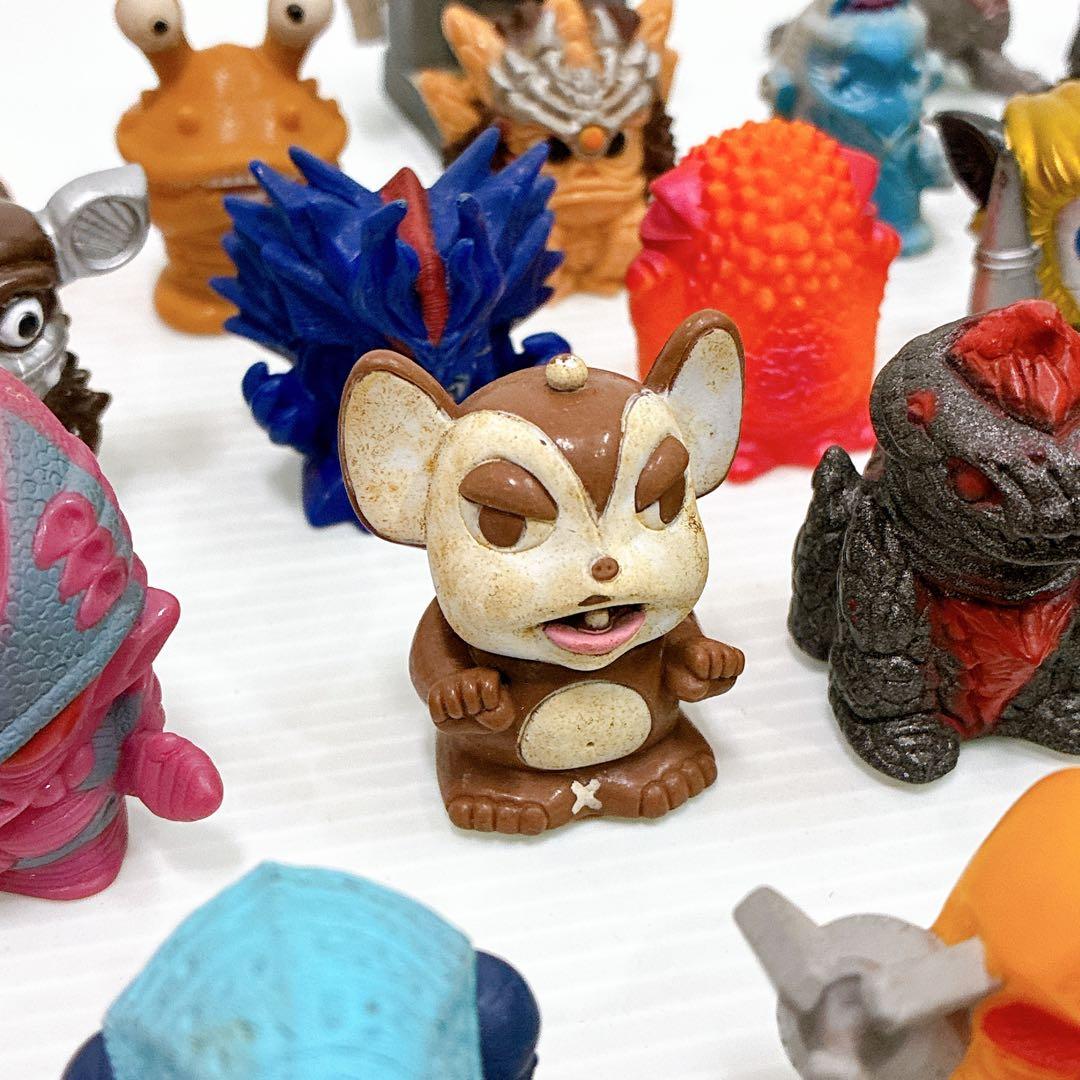 ウルトラ怪獣 指人形 まとめ売り 大量 ソフビ ミニフィギュア等 セット 55体