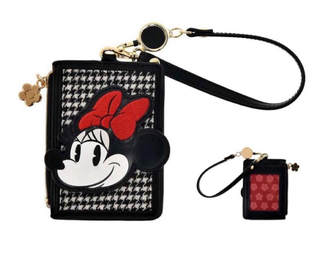 ディズニー×マリークワント♡三つ折り財布＆ファスナー付きパスケースセット新品