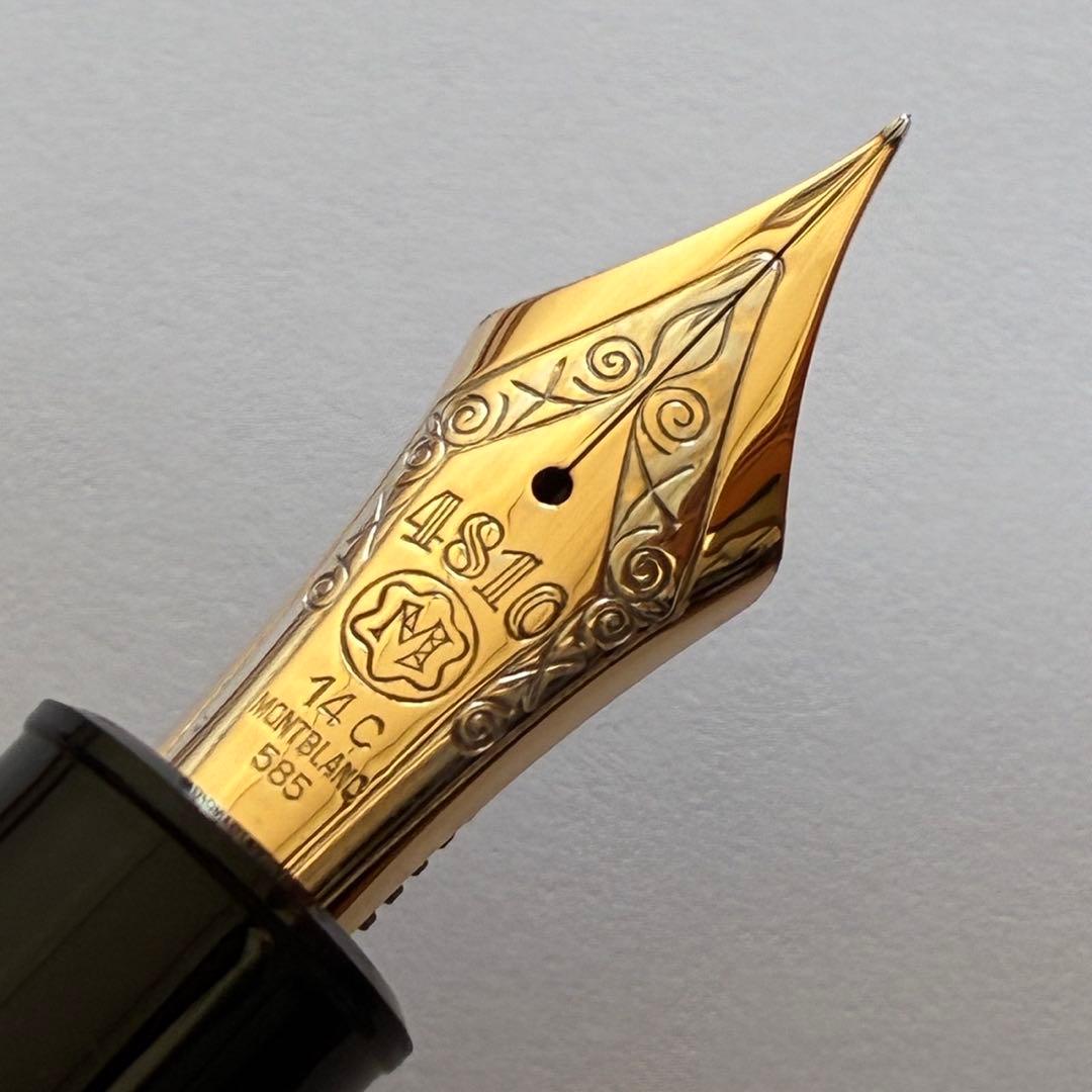 モンブラン　149 金白金　3帯　白帯　万年筆　70年代14C