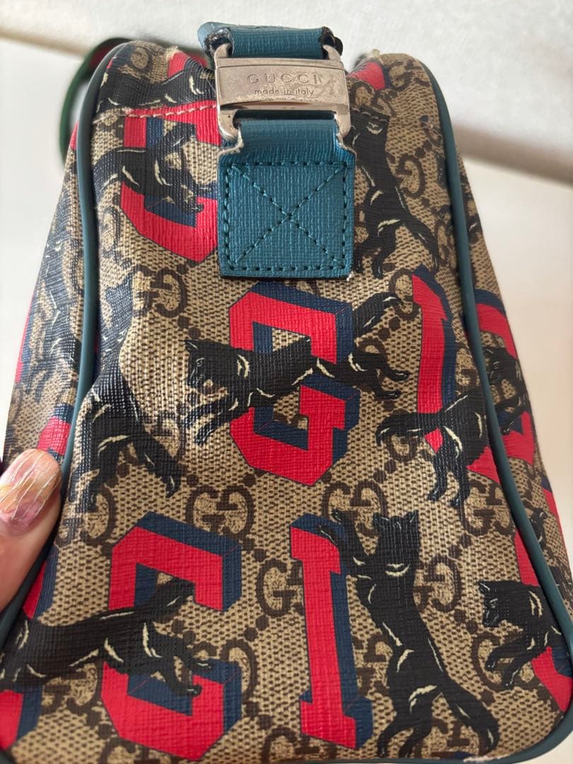 GUCCI ショルダーバッグ チルドレンズ GGプリント ウルフ オオカミ 犬
